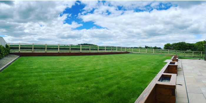 Post-and-rail fencing at Harwell, near Didcot, Oxfordshire